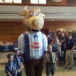 TYSON MASCOT WITH SCOUTS