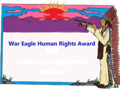 NOMINATIONS SOUGHT FOR WAR EAGLE HUMAN RIGHTS AWARDS