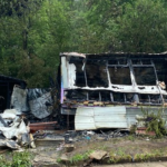 Mobile home fire Capture