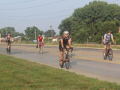 RAGBRAI RIDERS ROLLING INTO ONAWA