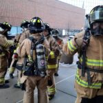 STUDENT FIREFIGHTERS AIRPACKS