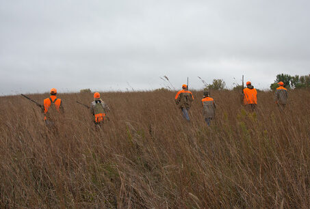 pheasant-hunters-in-prairie DNR