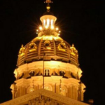 Iowa Capitol dome night
