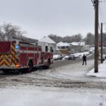 power line fire truck