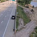 I-29 southbound Right lane closed.