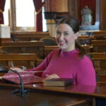 Drey, Catelin in senate chamber