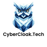 Logotipo de CyberCloak.Tech junto a un diagrama de marcos de ciberseguridad.