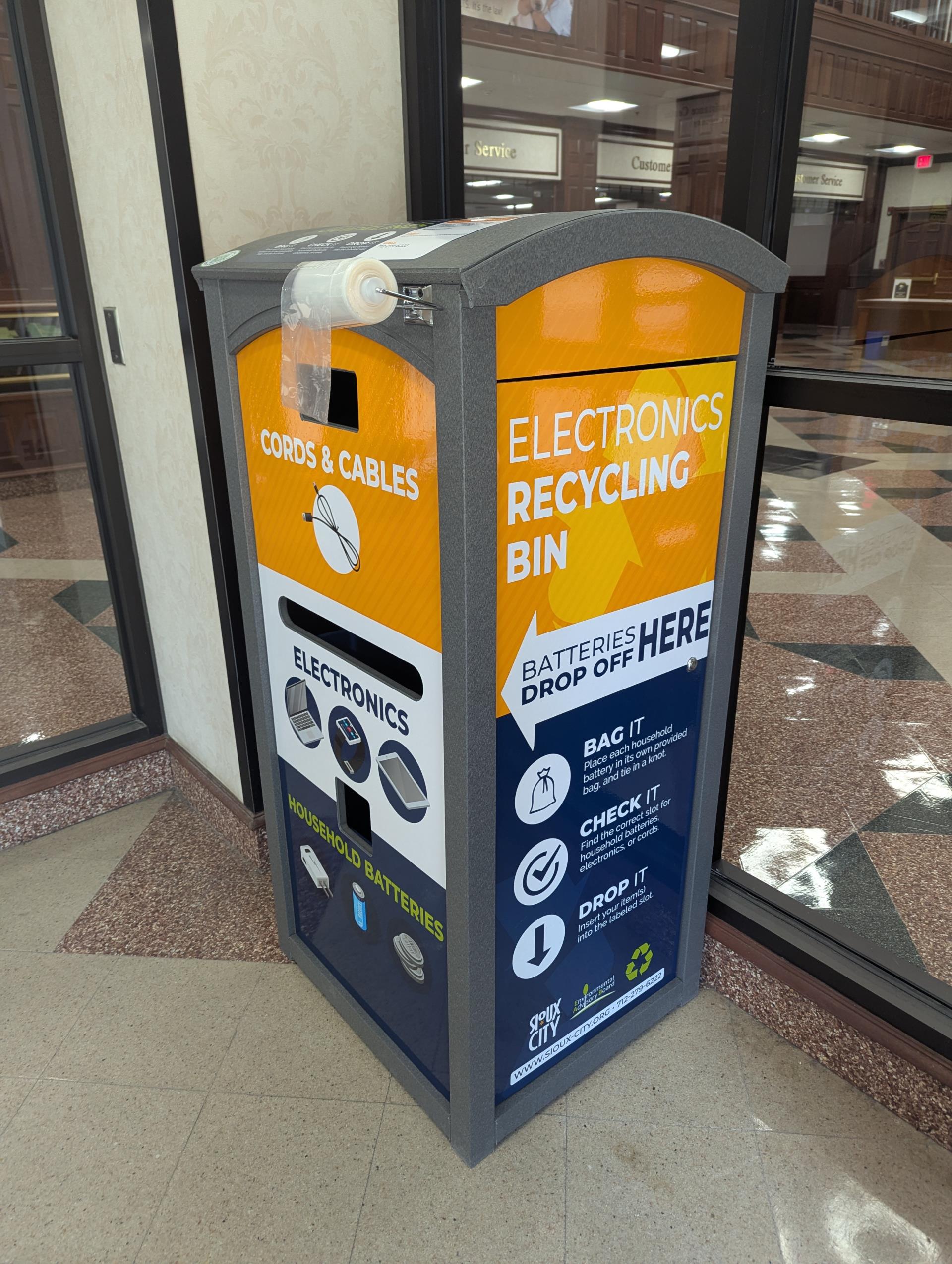 New Electronics Recycling Bin Now Available at City Hall