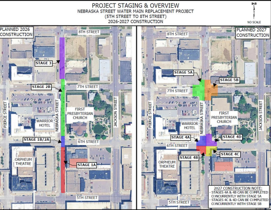 Nebraska St. Water Main project