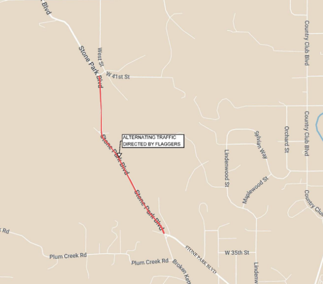Stone Park Blvd repair