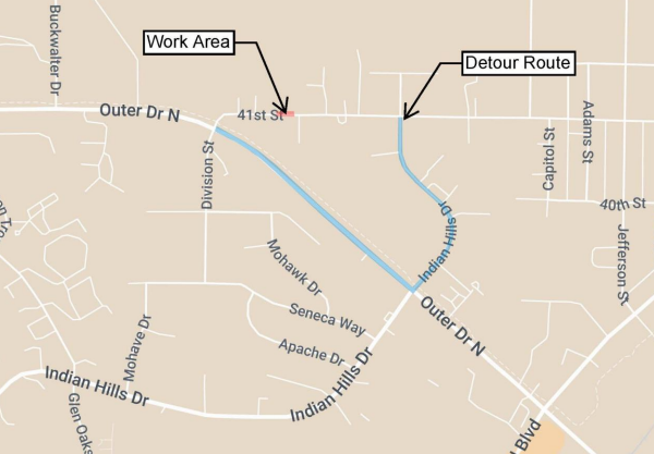 41st st detour closure